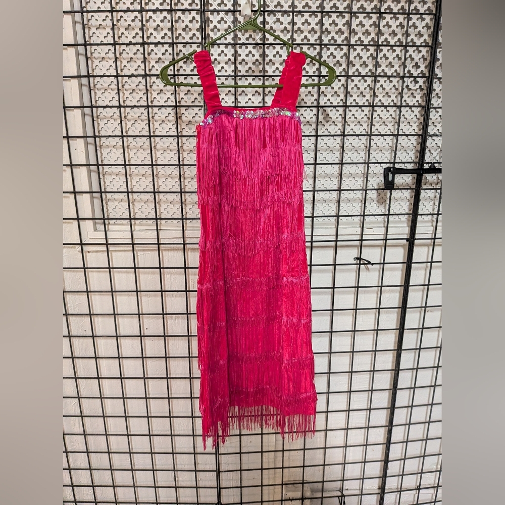 New Women's Pink Flapper Dress